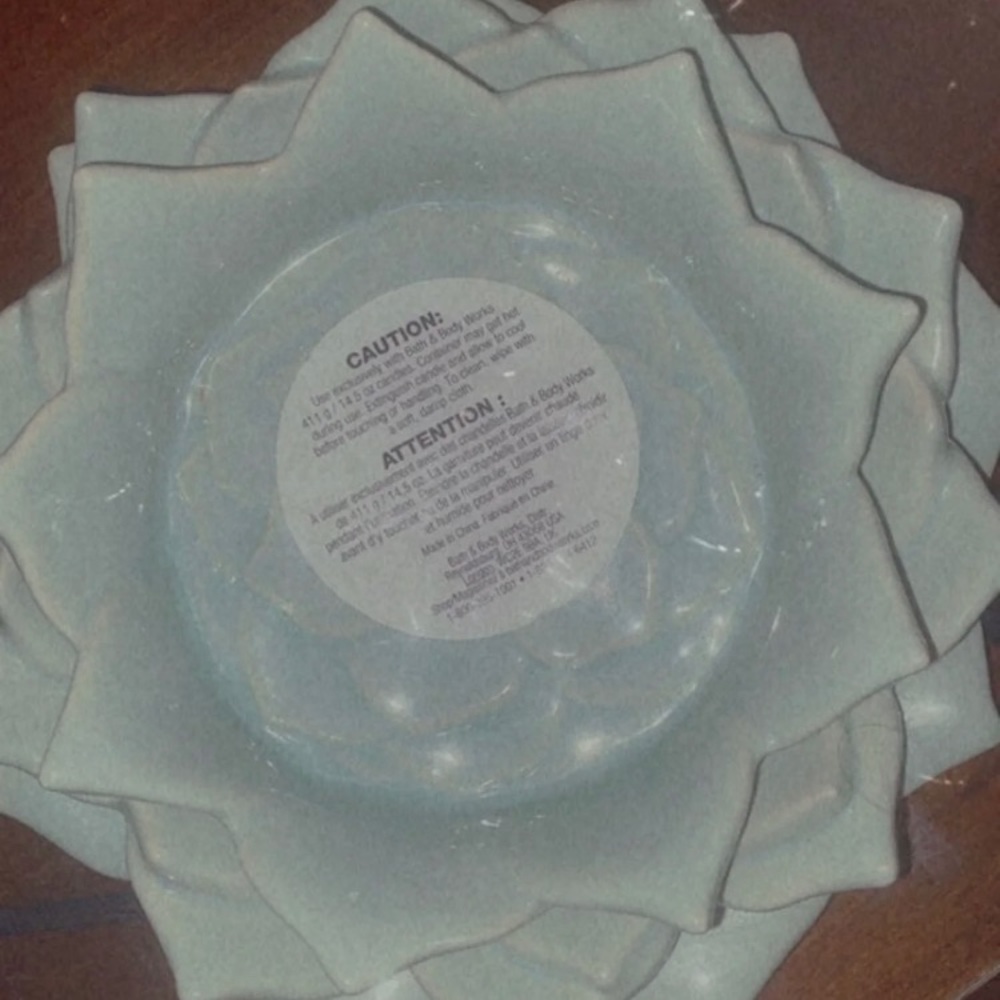 Bath & body old candle holder